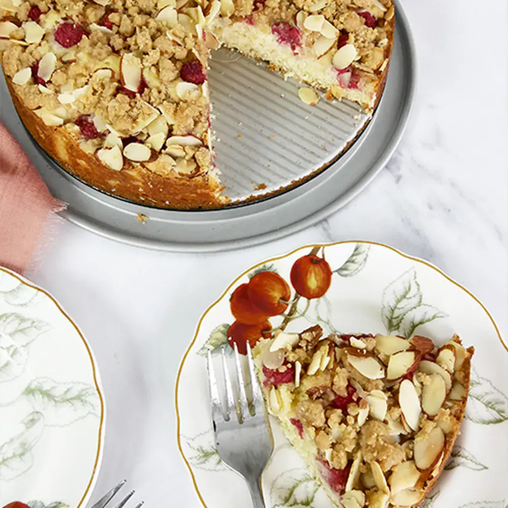 Almond Raspberry Crumb Cake